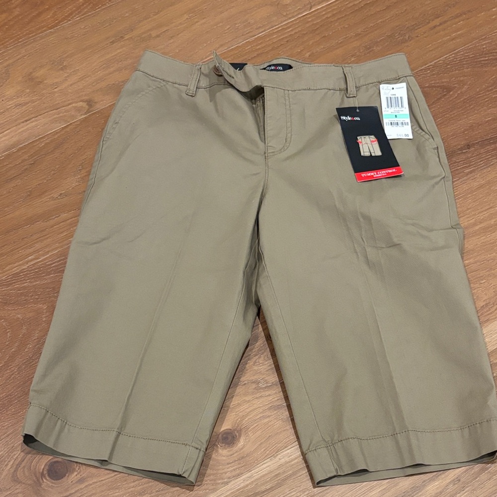 Women’s Tan Tummy Control Bermuda Shorts